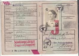 id card nazi j stamp