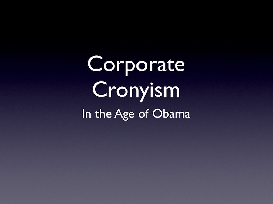 corporate cronyism