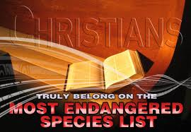 Christians and Americans, as a whole, on the endangered species list. 