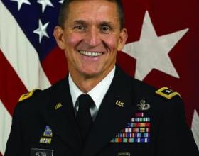 Recently fired Defense Intelligence chief, General Michael Flynn.