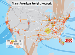 The new Trans-American Freight Network