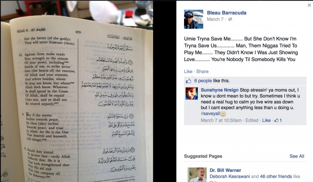 facebook page of muslim murderer of nypd