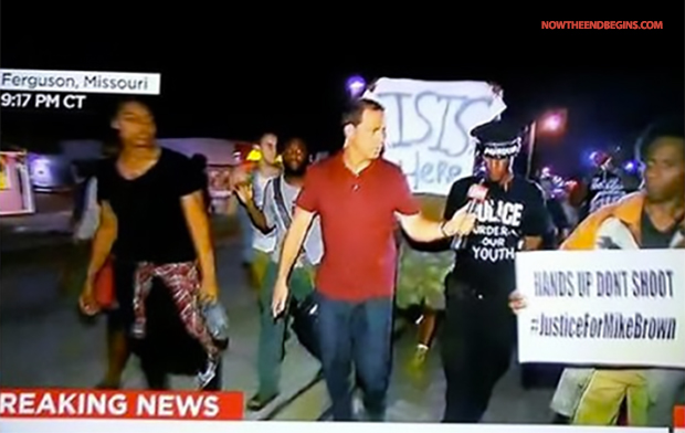 ISIS  made their presence known in Ferguson. 