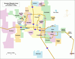 Ahwatukee, located in the southern part of Phoenix, is over 60 miles from the attack zone. 