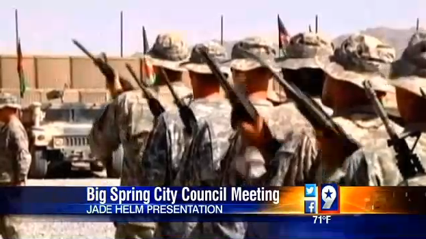 This is what martial law looks like and the media in Big Spring, Texas captured this important moment in history.