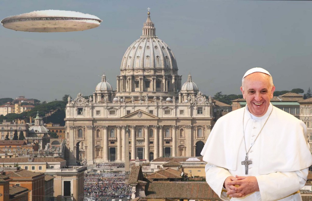 The current pope is no stranger to the topic of ET's. 