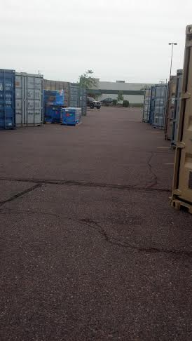 Storage container boxes at the Sioux Falls, SD. Walmart.