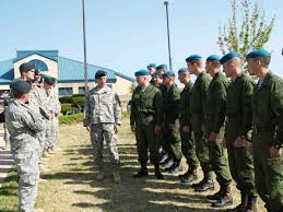 This picture and the one above it depict Russian soldiers at Ft. Carson. The Russians and other foreign troops (e.g. Germans, Canadians, Danes) are part of Jade Helm. They are here to carry out the mission should American troops stand down. 