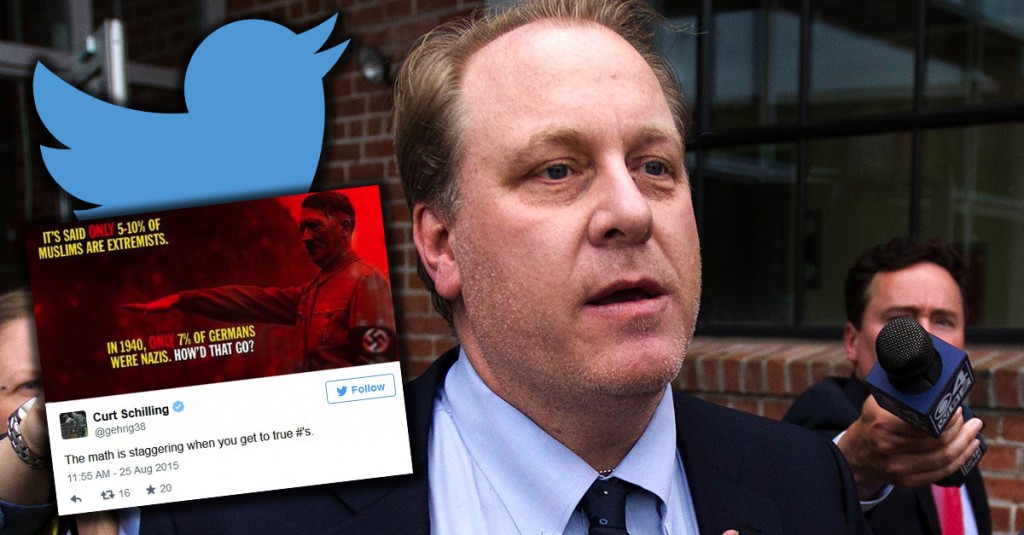 ESPN's Curt Schilling, relieved of broadcasting duties for telling the painfully obvious truth. 
