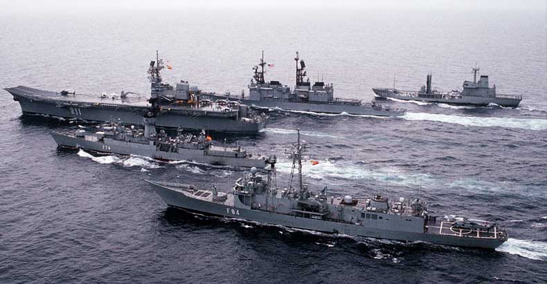 America Warships to China