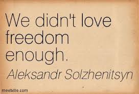 solzenitzen we did not love freedom