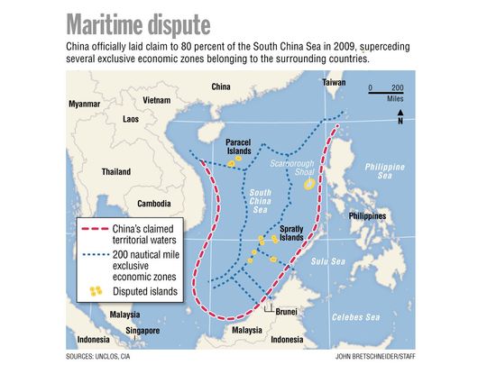 China's rapidly growing perimeter which will protect Chinese invasion forces when they attack Taiwan. 