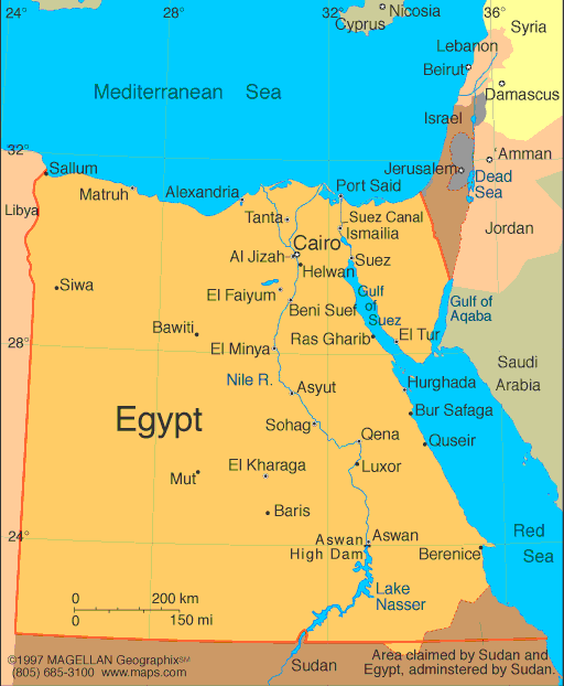 Please take note of Egypt's strategic location with regard to a potential amphibious invasion of Israel. 