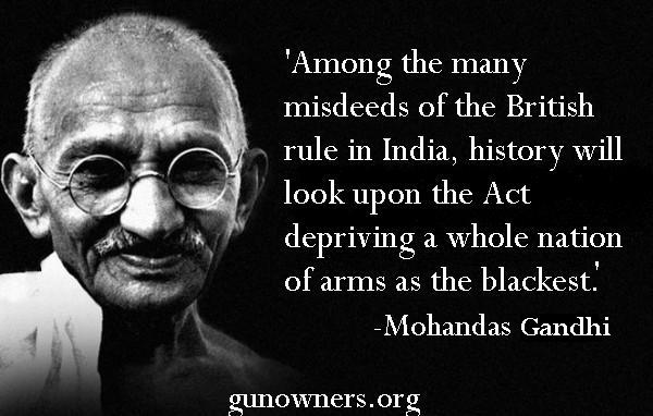 gandhi and gun control