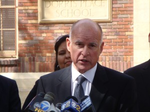 Gov. Brown of California, always operating in the shadows. 