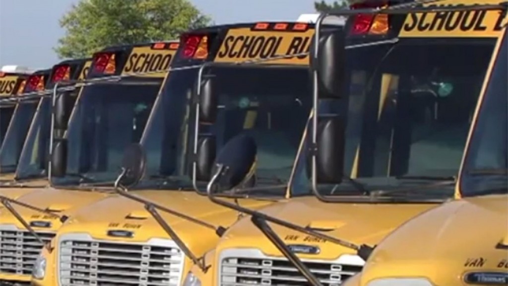 unmarked school busses
